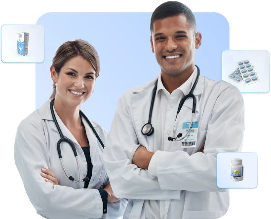 Profesionales de la salud de PROMEFARM trabajando en distribución farmacéutica